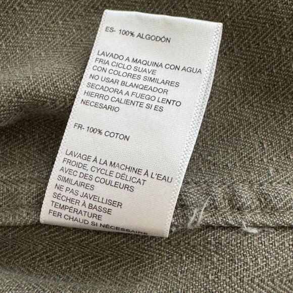 ATWYLD Embroidered Wyld Life Army Green Button Jacket Women's Medium Moto Baddie - Picture 9 of 14